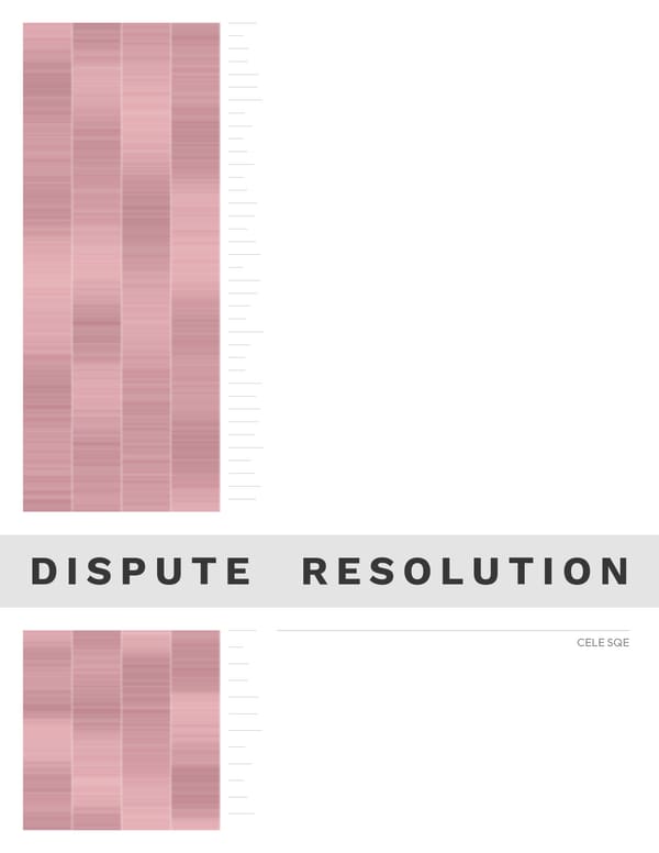 Dispute Resolution